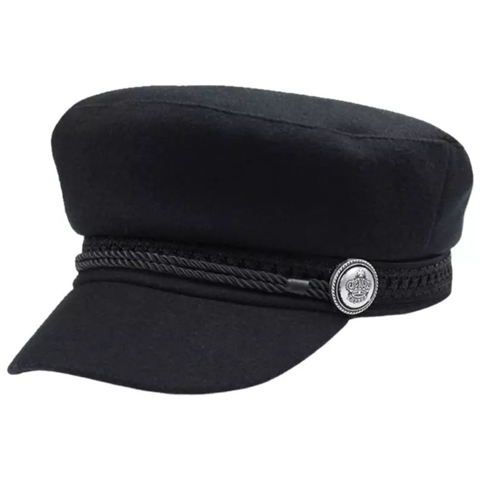 Biker Beret Womens Fashion Hat Wool Cap One Size - Picture 8 of 15